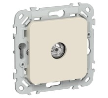 FLITE Розетка TV экран. проходная тип M РТВм-1-1-2-ФлСл сливочный  FI-A13-P-K86  IEK