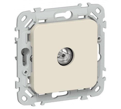 FLITE Розетка TV экран. проходная тип M РТВм-1-1-2-ФлСл сливочный  FI-A13-P-K86  IEK