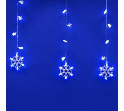 Занавес светодиодный  с контр. "Снегопад"  ULD-E2706-100/DTA WHITE IP20 SNOWFALL   10 нитей 100диодов  27х06м белый IP20 шнур прозр  11129  Uniel