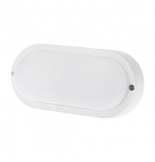 Светильник светодиодный пылевлагозащищенный ЖКХ-01 овал 12 Вт 1000 Лм IP65 157х87х35 мм 6500 K с микроволновым датчиком движения  607-209  Rexant