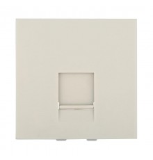 Накладка для розетки телефонной, компьютерной RJ,45х45мм (бежевый) LK45  853201-1  Ecoplast