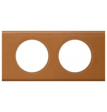 Celiane Кожа Карамель Рамка 2-я (2+2 мод)  069422  Legrand