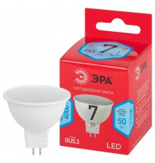 Лампа светодиодная RED LINE LED MR16-7W-840-GU5.3 R GU5.3 7 Вт софит нейтральный белый свет  Б0050690  ЭРА