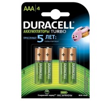 Аккумуляторы Duracell HR03-4BL 850mAh/900mAh предзаряженные  Б0014861  Duracell
