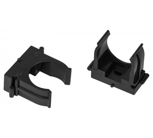 Крепеж клипса для труб  CLIP-25-B-MP d 25мм черный для монтажного пистолета (прямой монтаж) 50шт CLIP-25-B-MP  Б0062031  ЭРА