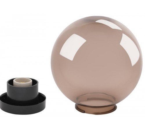 Светильник садово-парковый НТУ 01-60-205 без опоры, шар дымчатый D=200 mm  Б0048065  ЭРА