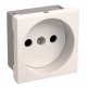 РКС-20-20-П-К Розетка без з/к 2к (на 2 модуля) ПРАЙМЕР белая   CKK-40D-RSB2-K01-K  IEK