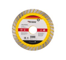 Диск алмазный отрезной Turbo волна 115x22.2x2x10 мм  KR-90-0130  Kranz