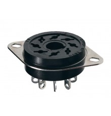 Штепсельный разъем 11-штырьков для реле 60.13, таймера 88.02; под пайку; монтажный фланец  9013  Finder