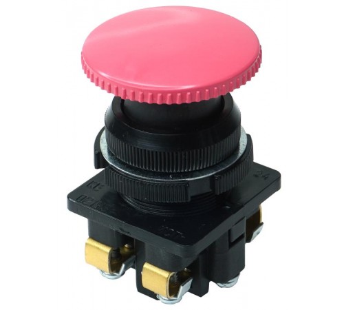 КЕ-021 У3 исп.1, красный, 2з, гриб без фиксации, IP40, 10А, 660В, выкелючатель кнопочный (ЭТ)  ET512404  Электротехник