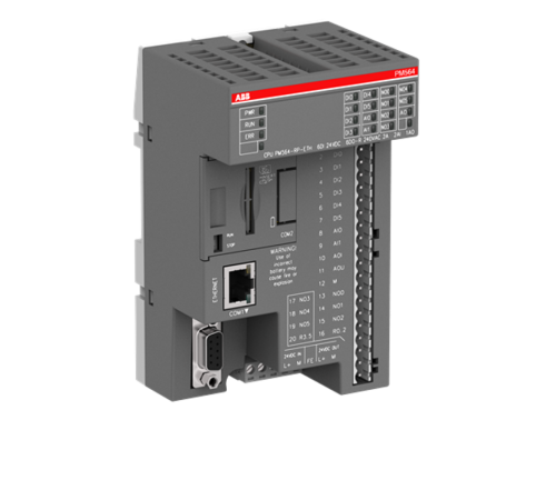 Контроллер, AC500-eCo, 512 Кб, 8DI/6DO, =24В, PM556-TP-ETH  1SAP121200R0071  ABB