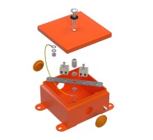 Коробка металлическая огнестойкая 70-0360-FR2.5-4 Е15-Е120 110х110х65 IP55 4p, 2.5 мм.кв. 70-0360-FR2.5-4  Промрукав