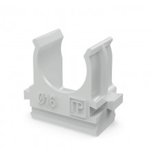 Крепёж-клипса для труб Полистирол д16 (100шт/2000шт уп/кор)  PR.02716  Промрукав