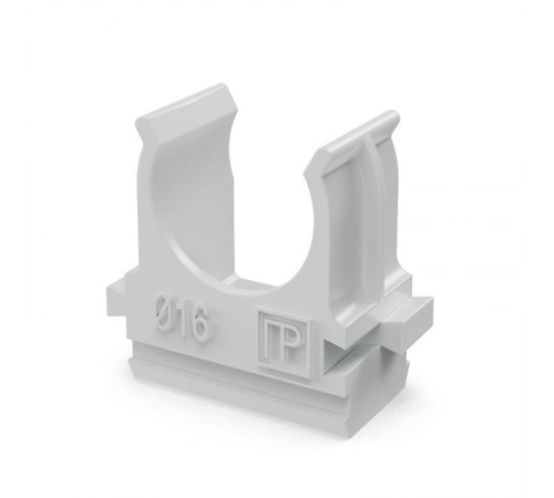 Крепёж-клипса для труб Полистирол д16 (100шт/2000шт уп/кор)  PR.02716  Промрукав