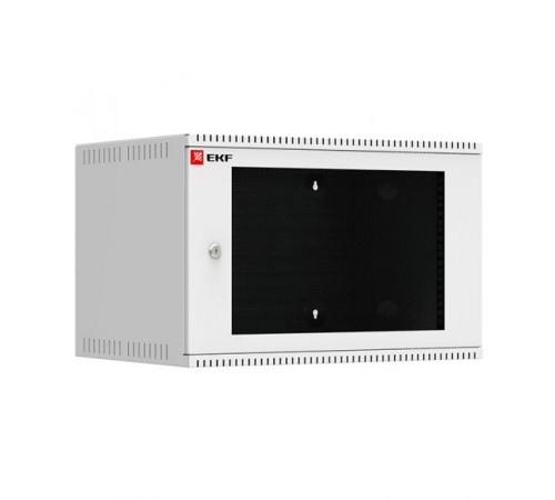 Шкаф телекоммуникационный настенный 6U (600х450) дверь стекло, Astra A серия EKF Basic    ITB6G450   EKF 
