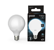 Лампа светодиодная Black LED G95 E27 16W 1400lm 4100K  105102216  Gauss