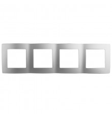 Рамка на 4 поста 12-5004-03  ,  алюминий  Б0014773  ЭРА