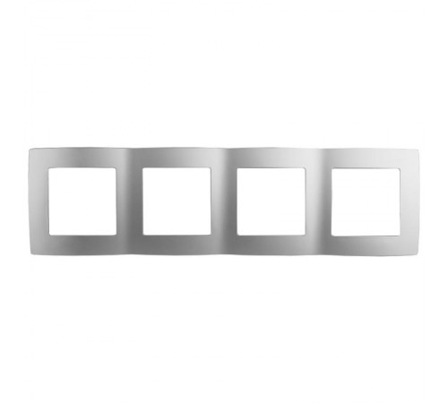 Рамка на 4 поста 12-5004-03  ,  алюминий  Б0014773  ЭРА