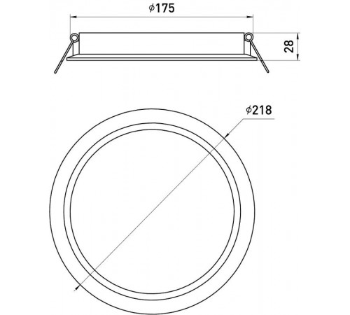 Светильник светодиодный встраиваемый LED 17-18-4K круглый 18Вт 4000К  Б0057441  ЭРА