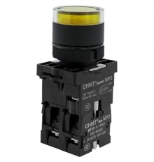 Кнопка управления NP2-EW3565 1НО+1НЗ желтая AC/DC230В(LED), IP40 (R)  575719  CHINT