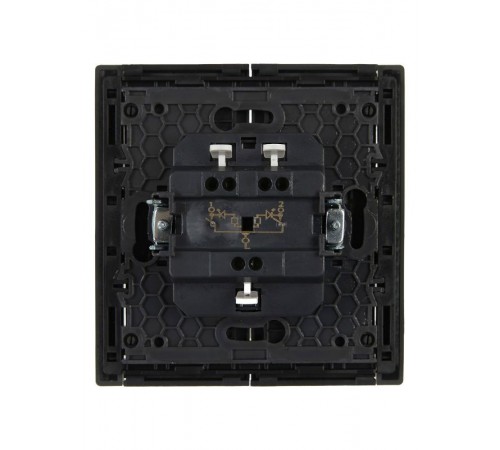 FORTE&PIANO Выключатель 2-клавишный с индикацией 10А FP306 серый  FP-V20-1-10-1-K03  IEK