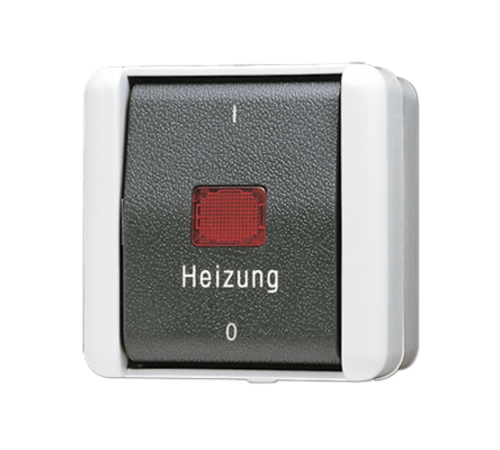 Аварийный выключатель 10 AX 400 V ~ для систем отопления; для накладного монтажа IP44  803HW  Jung