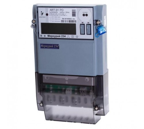 хххххСчетчик Меркурий 234 ART-01 OR.L1 5-60A/400В (мнтар.) ЖКИ (монт. пл.)