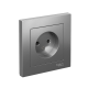 AtlasDesign Сталь Розетка без заземления, 16А, (в сборе с рамкой)  ATN000940  SE