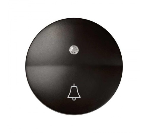 Simon 88 Клавиша для выключателя одноклавишного с подсветкой, с пиктограммой "звонок", S88, коричневый  88015-32  Simon