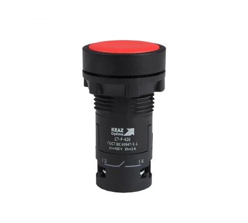 Кнопка OptiSignal Compact D22 C7-P-420 красная 2НО XB7NA43  362028  КЭАЗ