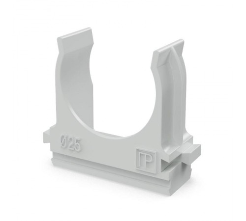 Крепёж-клипса для труб Полистирол д25 (100шт/1000шт уп/кор)  PR.02725  Промрукав