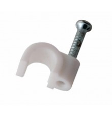 Крепеж кабеля круглый 5 мм, белый (упак. 50 шт)  07-4005  REXANT