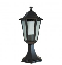 Светильник садово-парковый 6104 60W 230V E27 170*170*370мм черный  11058  FERON