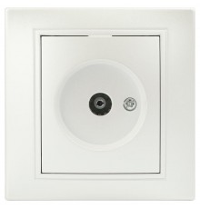 Розетка Intro Plano 1-301-06 TV одиночная, IP20, СУ, перламутр  Б0053986  Intro