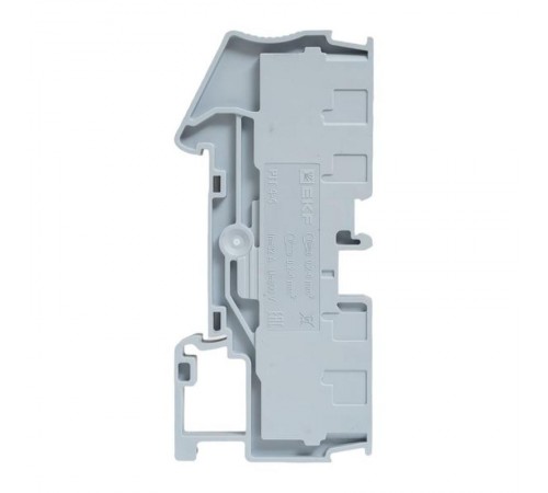 Клеммная колодка пружинная 4 Push-in 4 вывода серая PIT-4-4  EKF