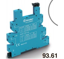 Розетка MasterBASIC с винтовыми клеммами (с зажимной клетью) для реле 34 серии; питание 24В DC; в комплекте пластиковая клипса; опции: LED  93617024