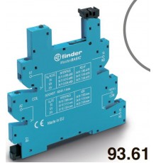 Розетка MasterBASIC с винтовыми клеммами (с зажимной клетью) для реле 34 серии; питание 24В DC; в комплекте пластиковая клипса; опции: LED  93617024
