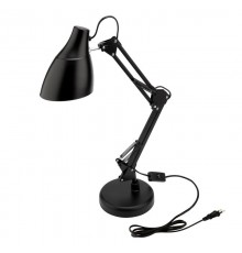 Светильник настольный Рубикон на металлической стойке с основанием, с цоколем Е27, 60 Вт, цвет антрацит  603-1010  Rexant