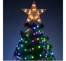 Гирлянда светодиодная   ERASG -03 нить со звездой на елку RGB 1,5 м упр. через мобильное приложение  Б0060434  ЭРА