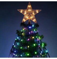Гирлянда светодиодная   ERASG -03 нить со звездой на елку RGB 1,5 м упр. через мобильное приложение  Б0060434  ЭРА