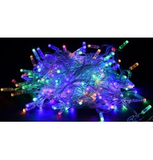 Гирлянда светодиодная нить 20м 200RGB IP44 прозрачный шнур 230В контр. 8 режимов  LGDU111-3-200-20-T-S-44  IEK