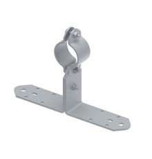 Держатель молниеприемного стержня 40 мм на пластине, гор. цинк, 395103  МД-103-ГЦ   Ostec