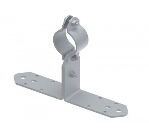 Держатель молниеприемного стержня 40 мм на пластине, гор. цинк, 395103  МД-103-ГЦ   Ostec