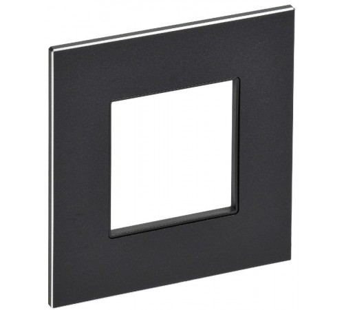 SKANDY Рамка 1-местная SK-F31Bl металл черный   SK-M12-M-K02  IEK