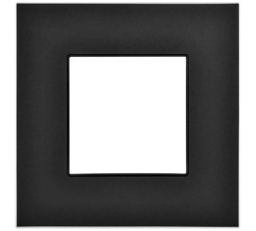 SKANDY Рамка 1-местная SK-F31Bl металл черный   SK-M12-M-K02  IEK