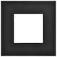 SKANDY Рамка 1-местная SK-F31Bl металл черный   SK-M12-M-K02  IEK