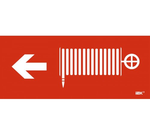 Этикетка самокл. 330х140мм "Пож. кран/стр. налево"  LPC10-1-33-14-PKNAL  IEK