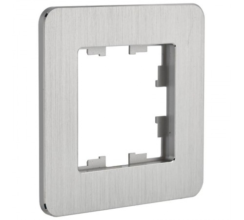 BRITE Рамка 1-ая РУ-1-1-Бр металл алюминий RE AL  BR-M12-M-21-K47  IEK