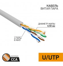 Кабель UTP  4PR  24AWG  CAT5e  50м  01-0043-3-50  PROconnect