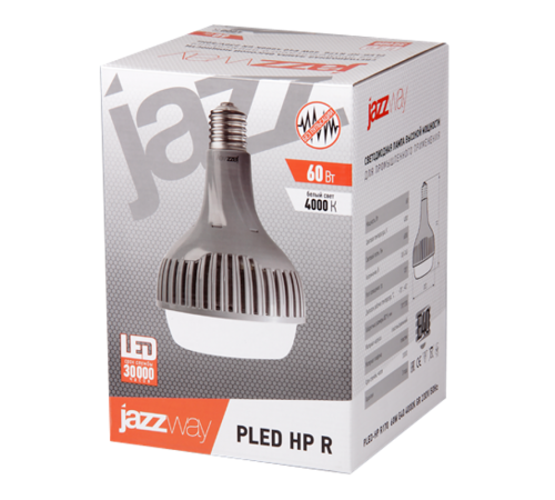 Лампа светодиодная промышленная LED 60Вт Е40 220В 4000К PLED-HP R170 отражатель (рефлектор)  5005723  Jazzway